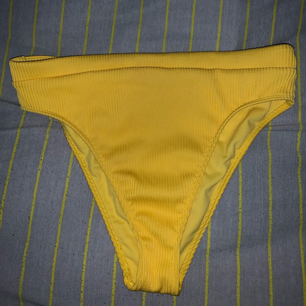 Hollister ribbed high waist high leg bikini bottom